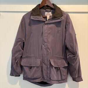 Browning‎ Jacket Womens Small Purple For Her Fleece Lined Leather Collar Hunting